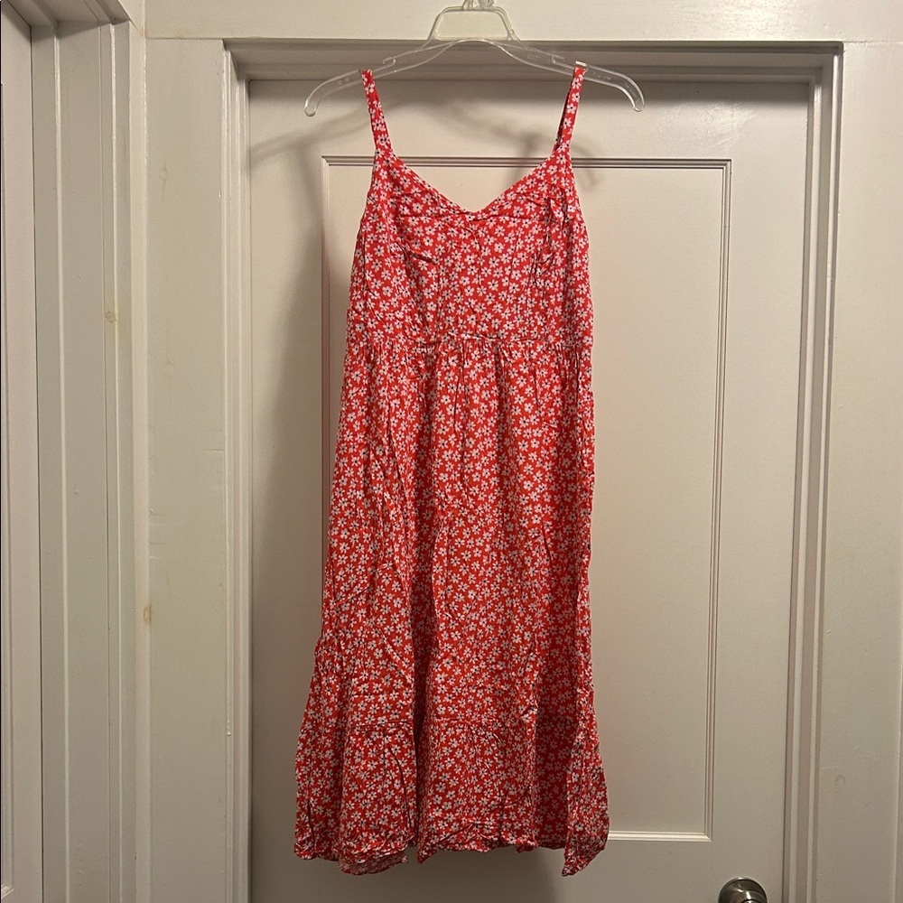 Old Navy Women’s Red Floral Adjustable Strap Dress - Size Small, NWOT